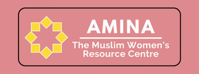 Organisations: AMINA - The Muslim Women's Resource Centre Logo